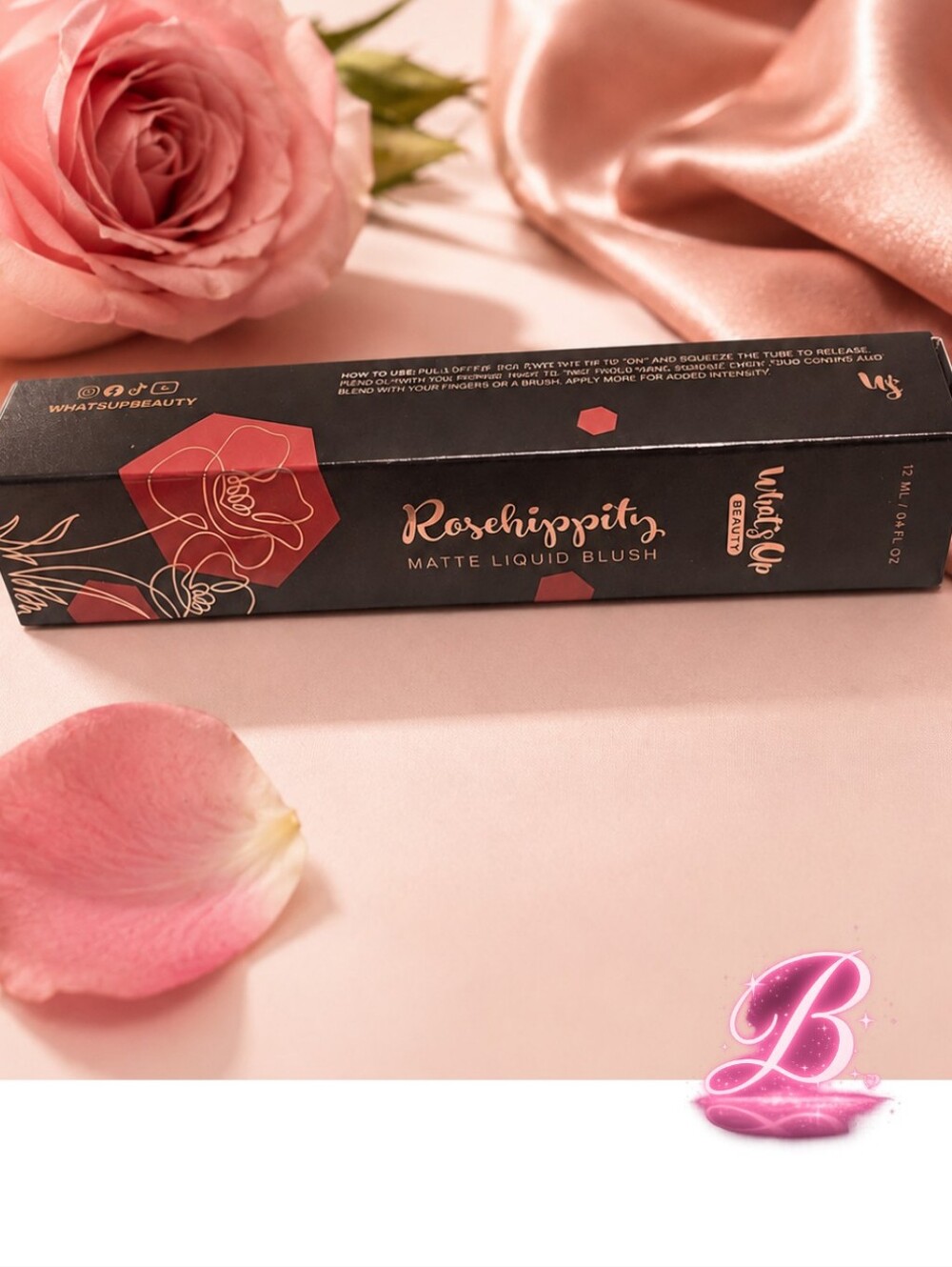 What's Up Beauty Rosehippity Matte Liquid Blush Shade "Leonidas" - NIB